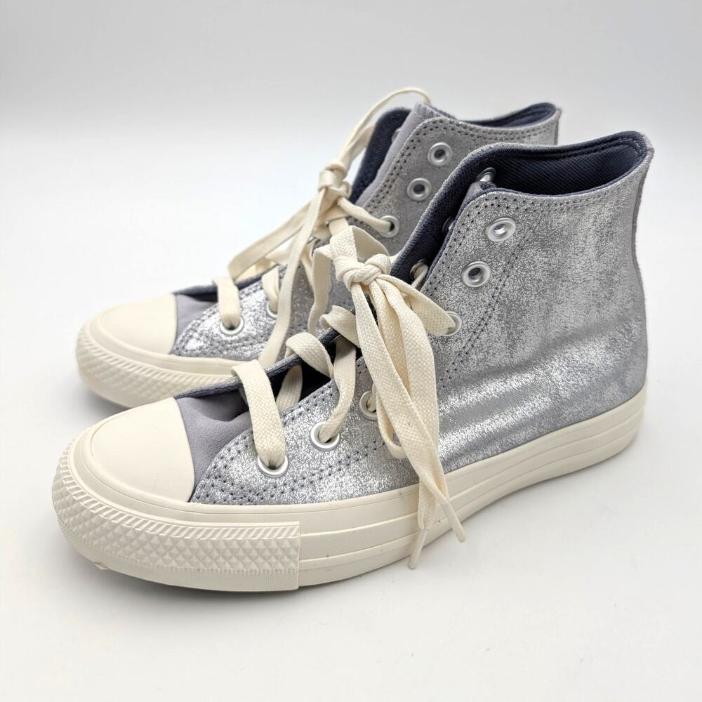 Converse Chuck Taylor All Star Glitter Sneaker Women's Silver Size US5.5 EU36